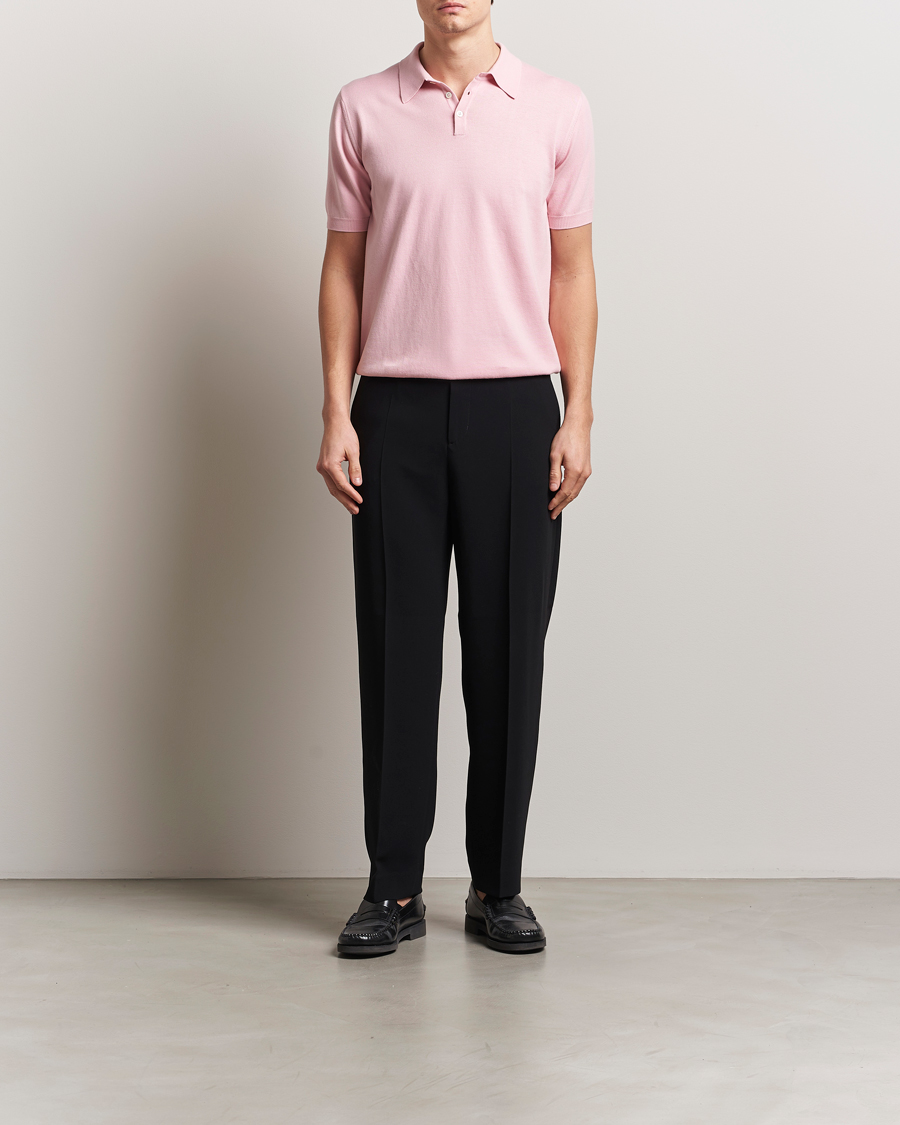Herre | Pikéer | Morgano | Supersoft Egyptian Cotton Polo Light Pink