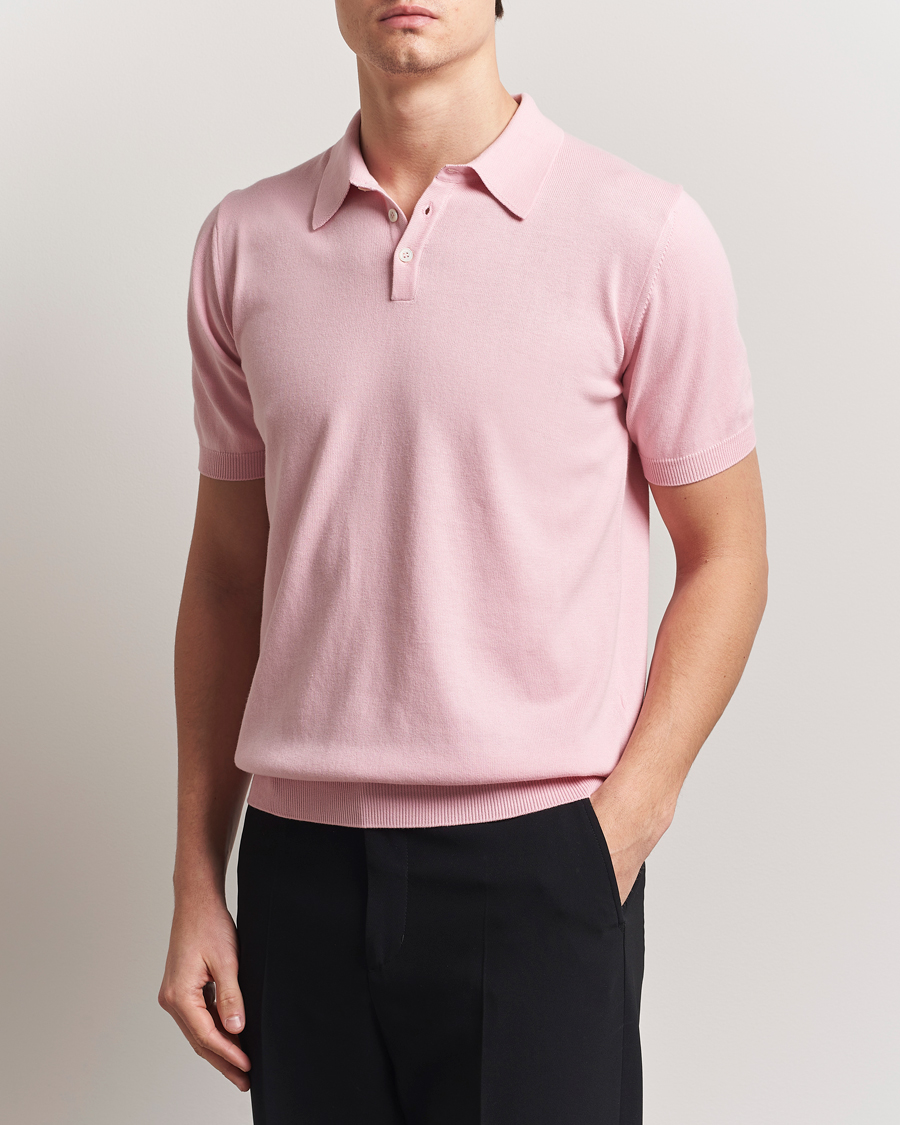 Herre | Pikéer | Morgano | Supersoft Egyptian Cotton Polo Light Pink