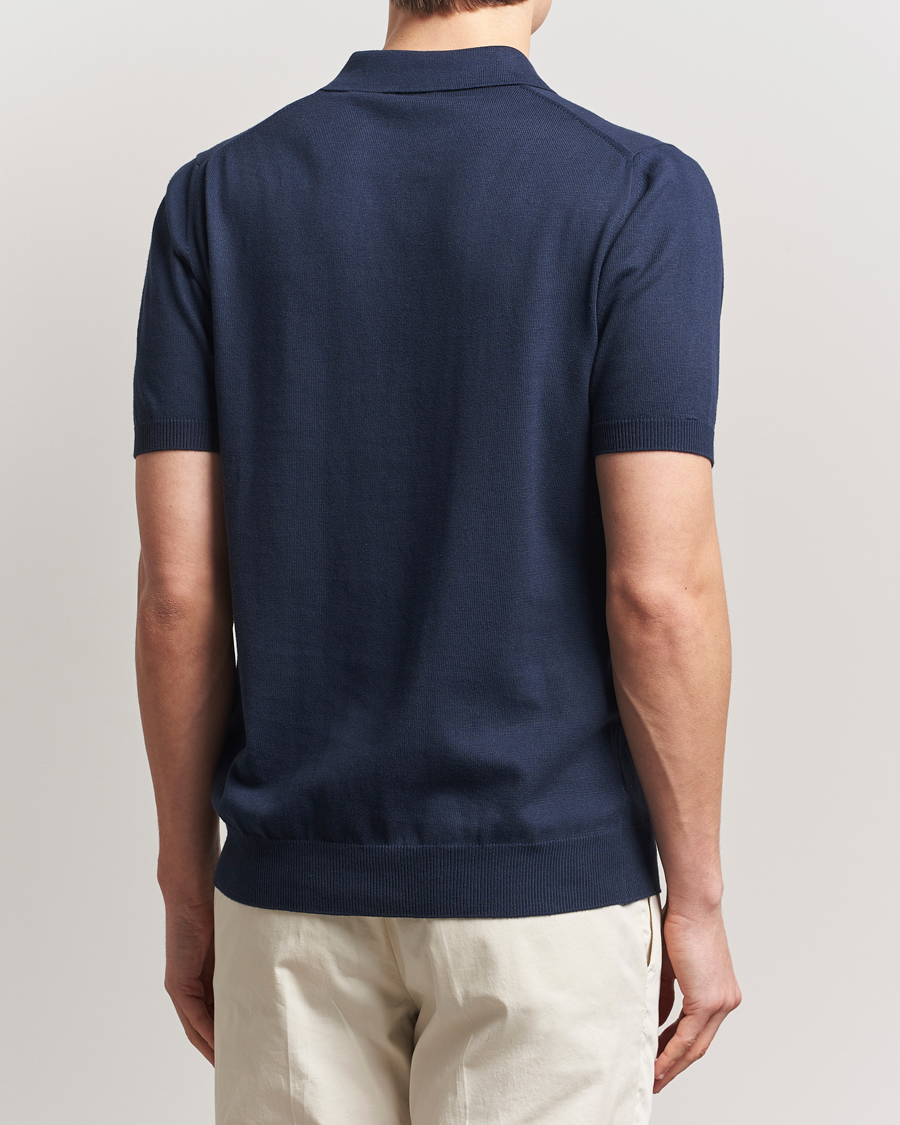 Herre | Pikéer | Morgano | Supersoft Egyptian Cotton Polo Navy