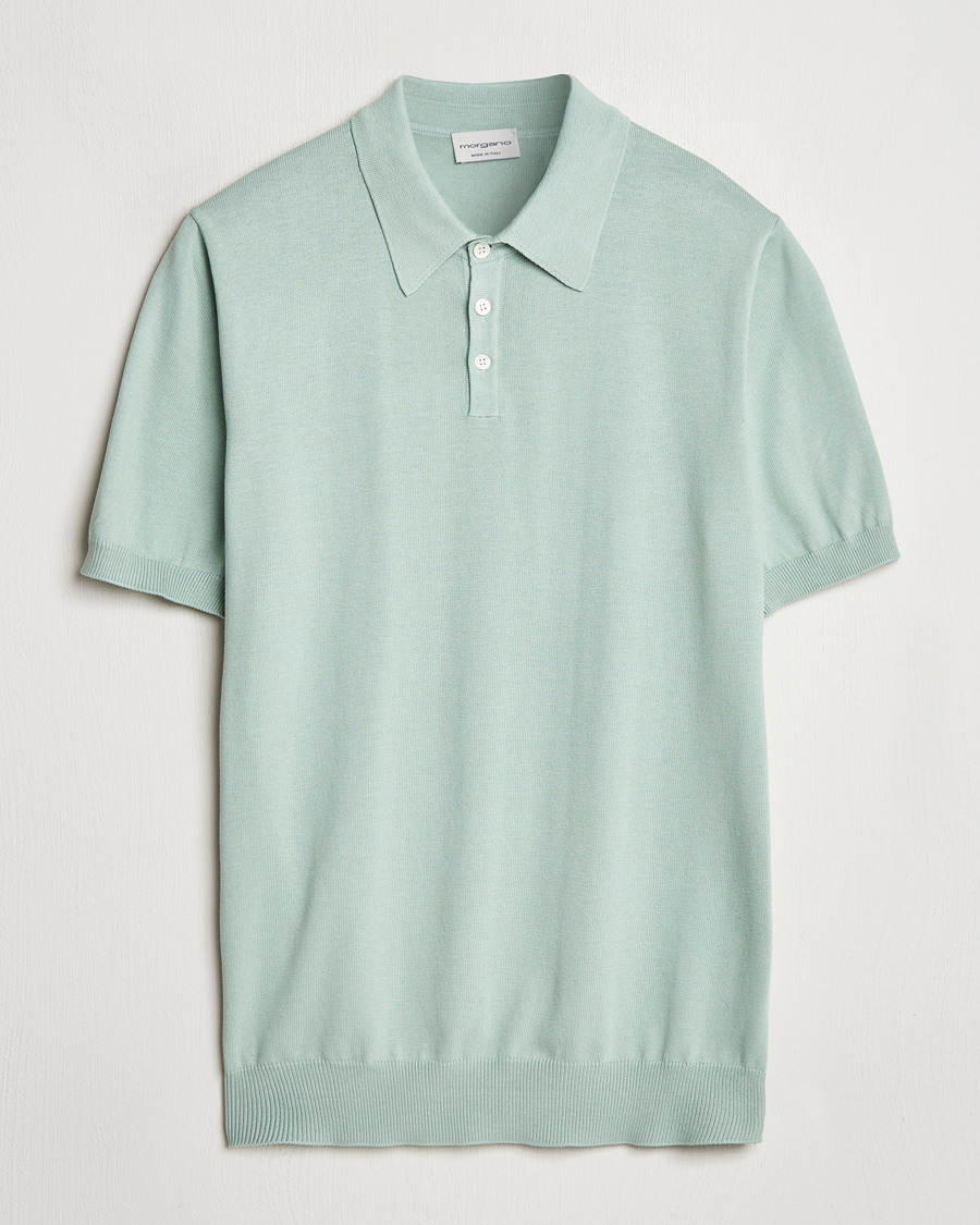 Herre | Pikéer | Morgano | Supersoft Egyptian Cotton Polo Light Green