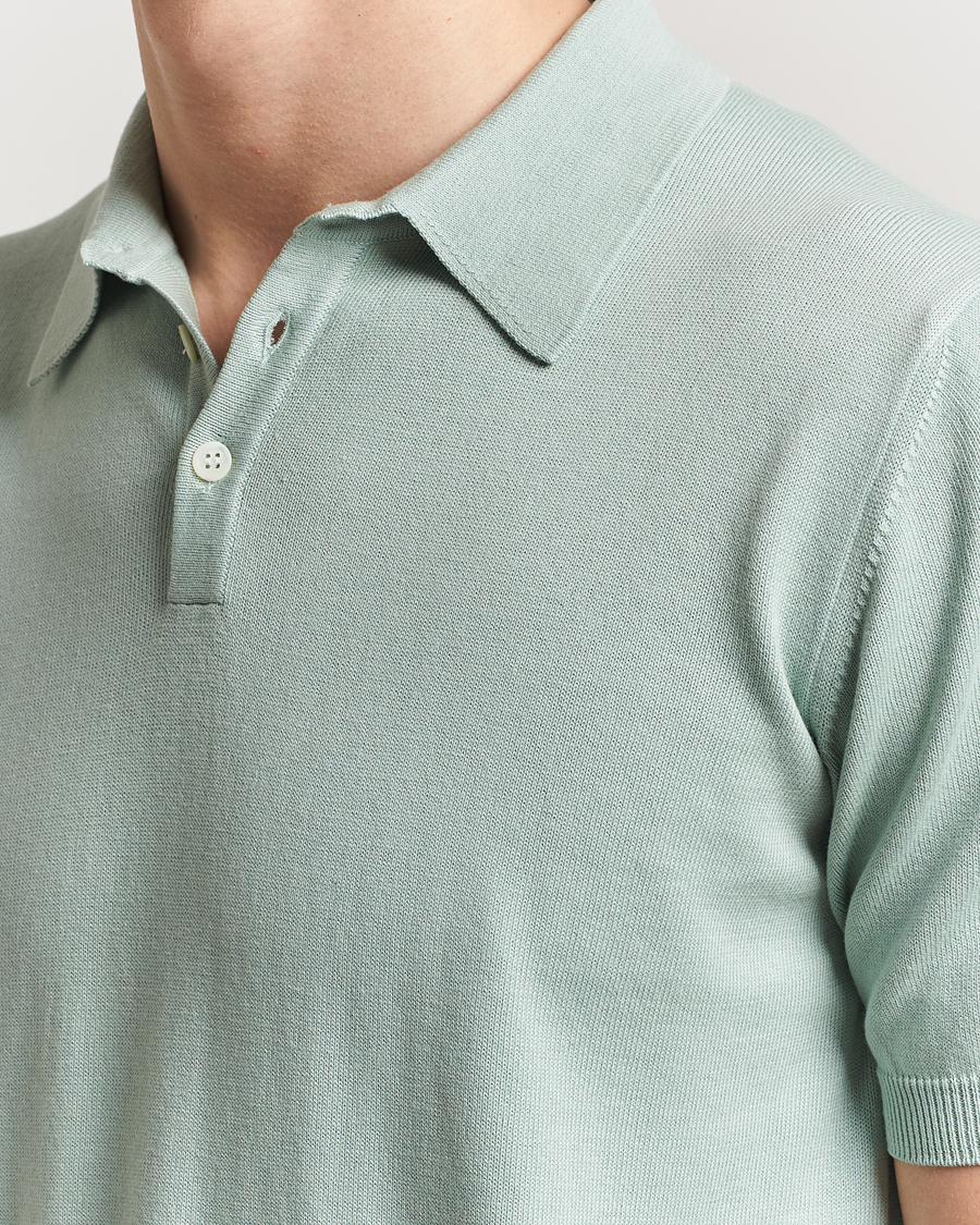 Herre | Pikéer | Morgano | Supersoft Egyptian Cotton Polo Light Green