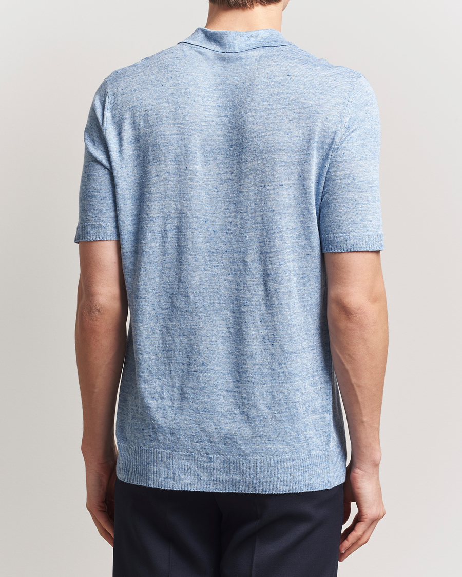 Herre | Pikéer | Morgano | Linen Polo Blue
