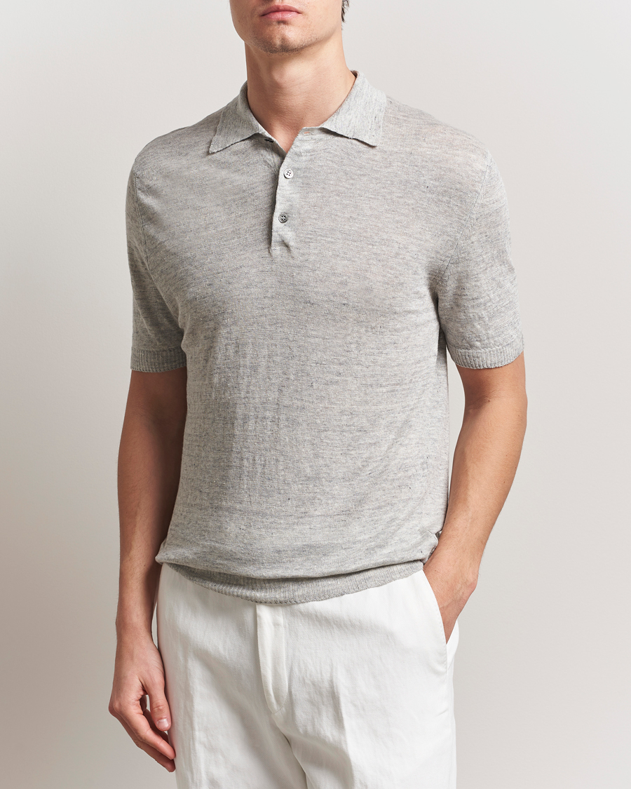 Herre | Pikéer | Morgano | Linen Polo Grey