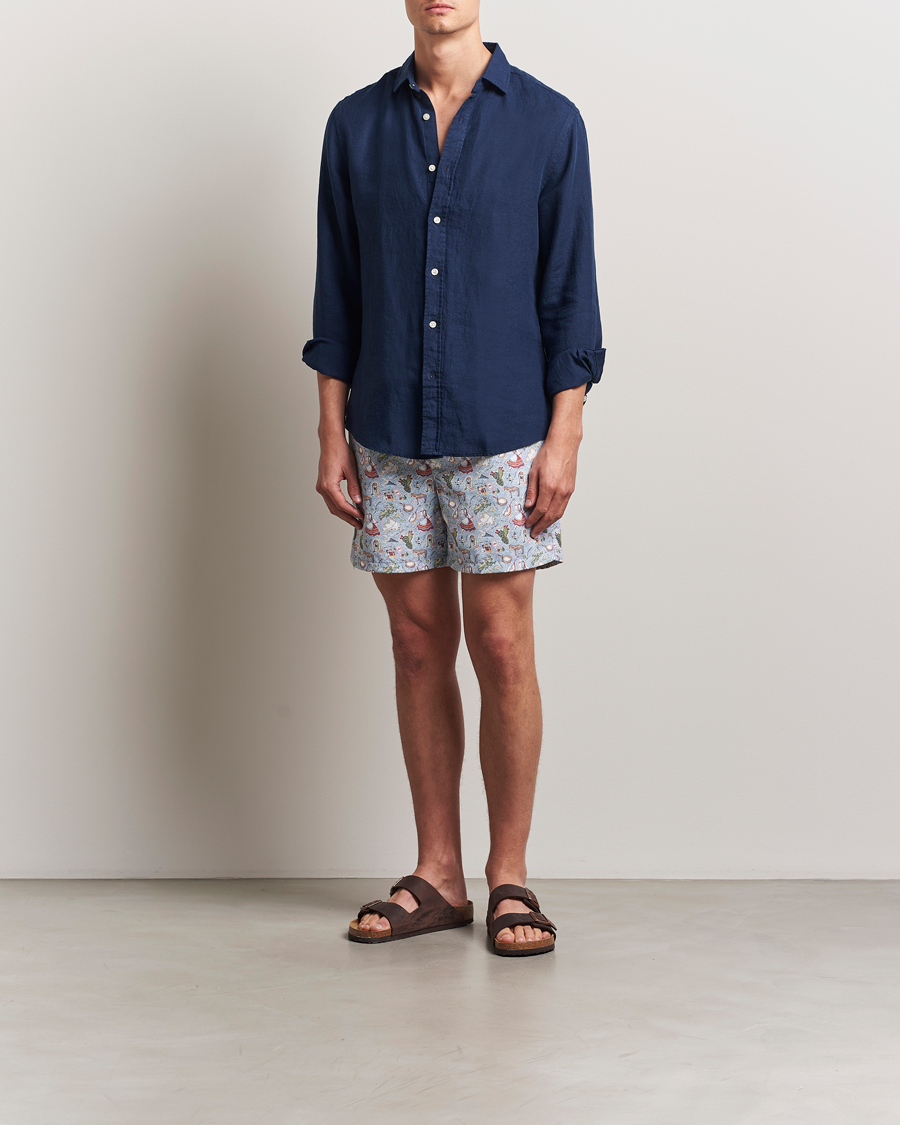 Herre | Badeshorts | Ripa Ripa | Printed Swimshorts Blue