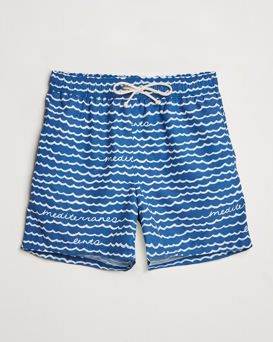 Herre | Badeshorts | Ripa Ripa | Printed Swimshorts Blue