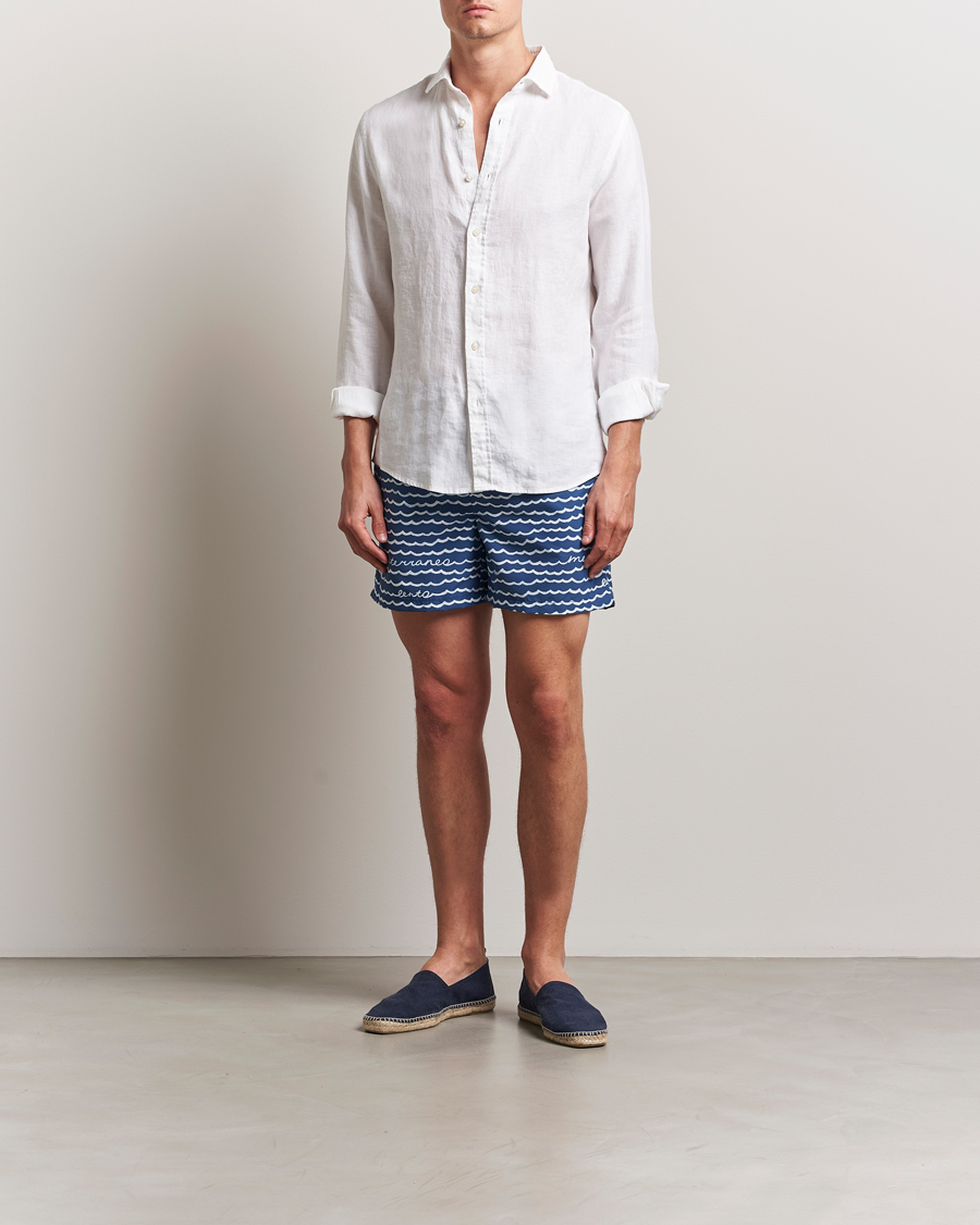 Herre | Badeshorts | Ripa Ripa | Printed Swimshorts Blue