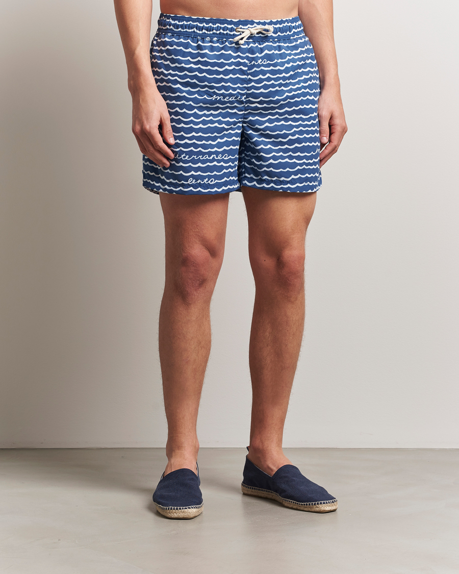 Herre | Badeshorts | Ripa Ripa | Printed Swimshorts Blue