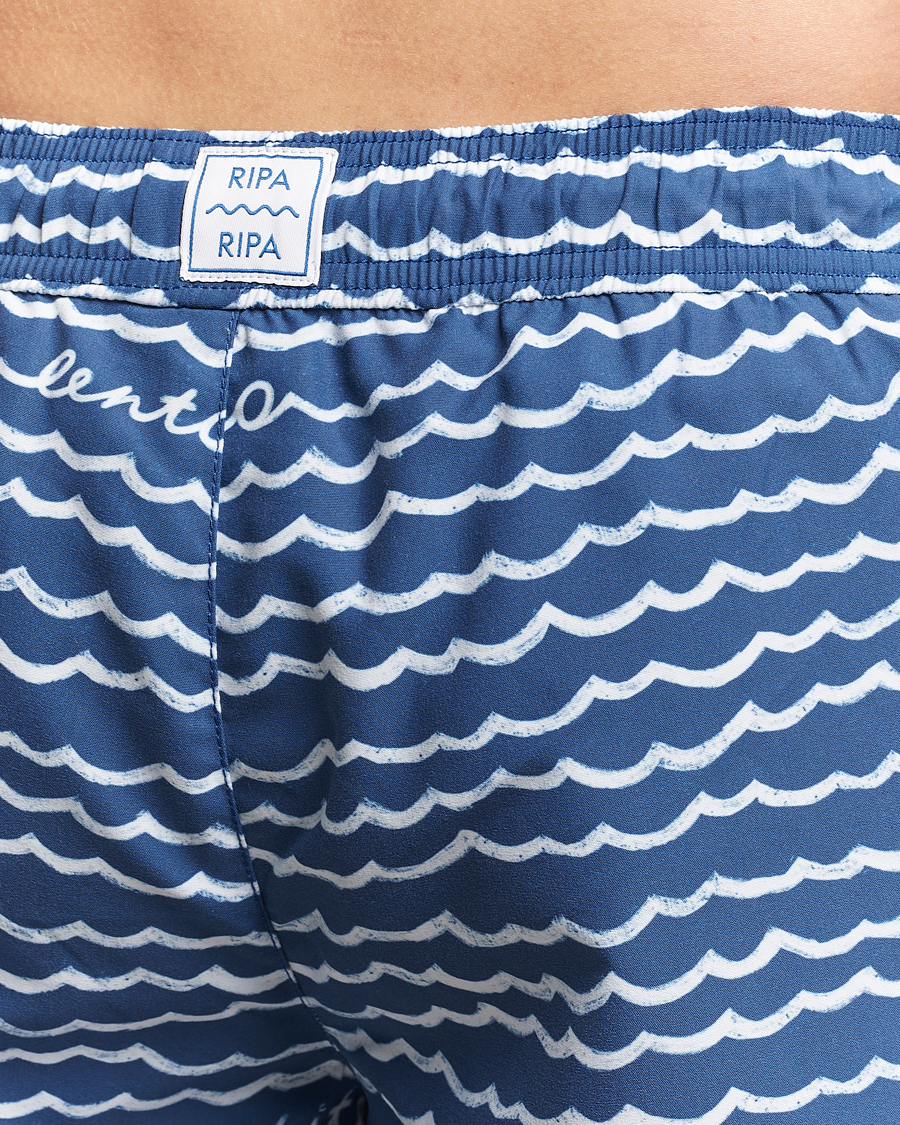 Herre | Badeshorts | Ripa Ripa | Printed Swimshorts Blue