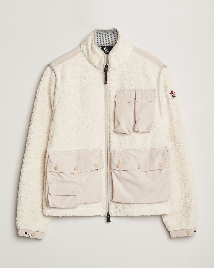 Herre | Gensere | Moncler Grenoble | Zip Up Cardigan Off White