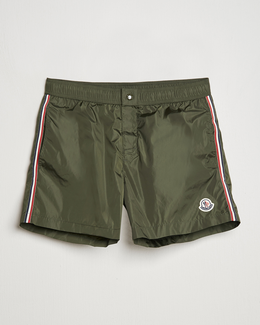 Herre | Badeshorts | Moncler | Nylon Swim Shorts Dark Green