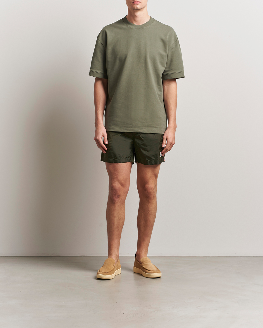 Herre | Badeshorts | Moncler | Nylon Swim Shorts Dark Green