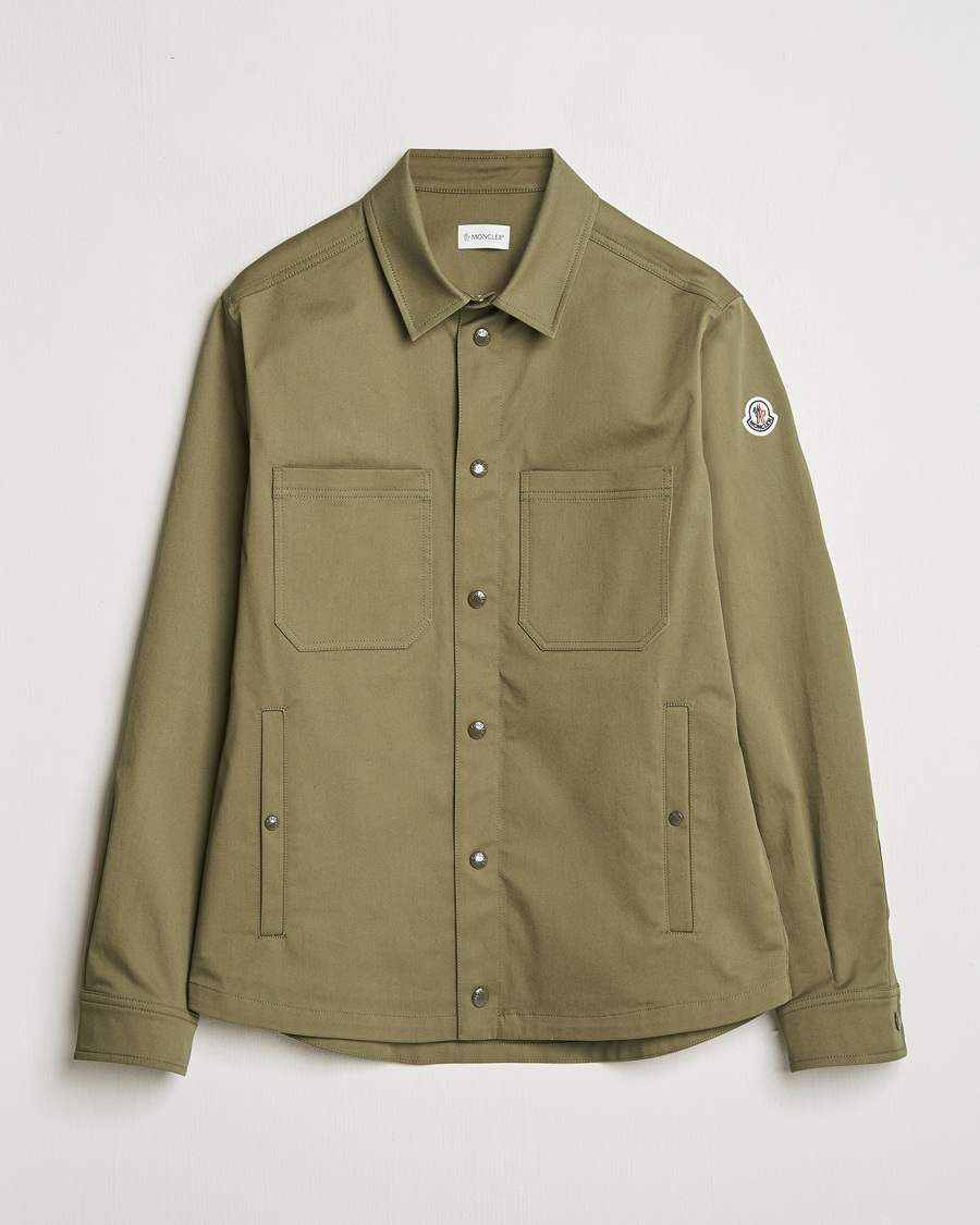 Herre | Skjorter | Moncler | Cotton Overshirt Olive