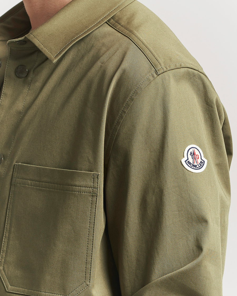 Herre | Skjorter | Moncler | Cotton Overshirt Olive