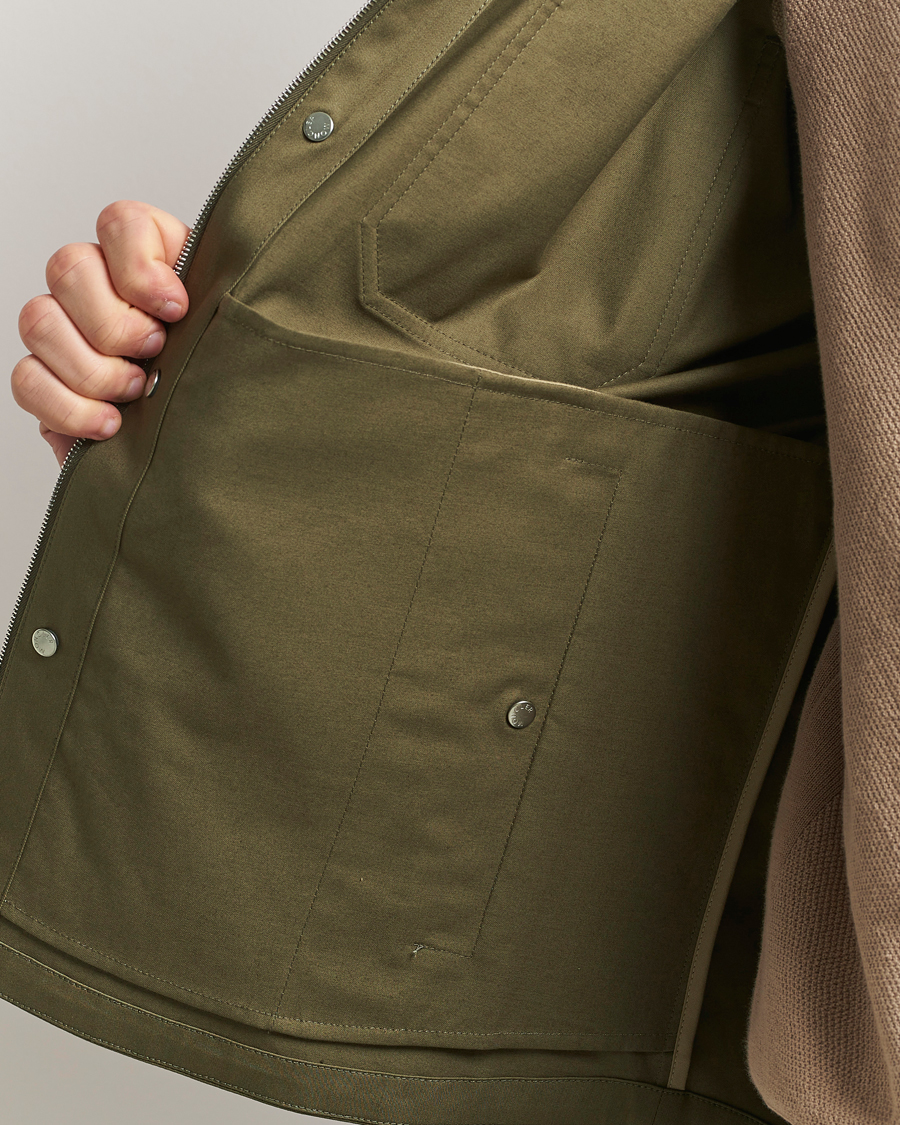 Herre | Skjorter | Moncler | Cotton Overshirt Olive