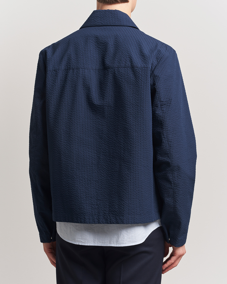 Herre | Skjorter | Moncler | Zip Overshirt Navy