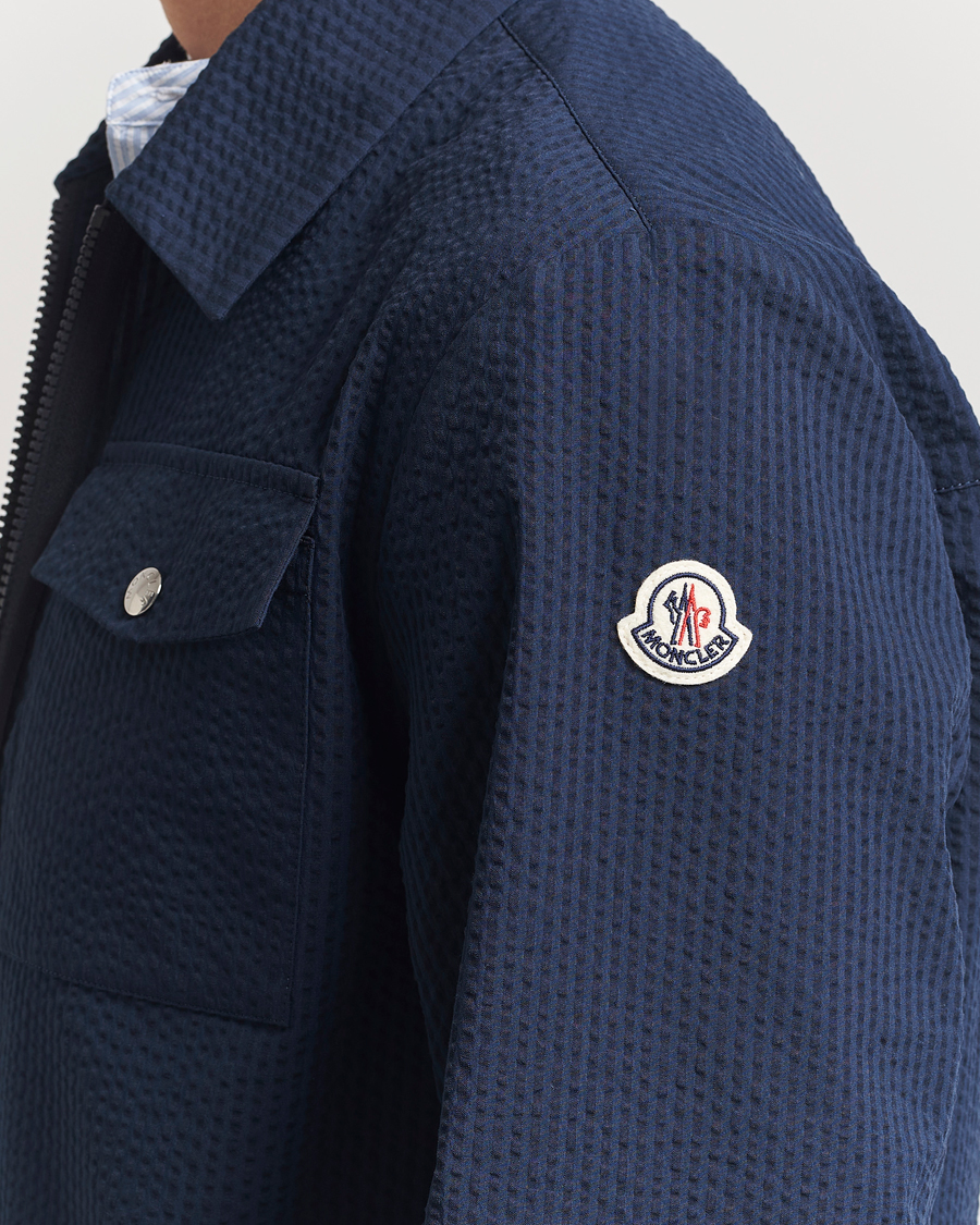Herre | Skjorter | Moncler | Zip Overshirt Navy