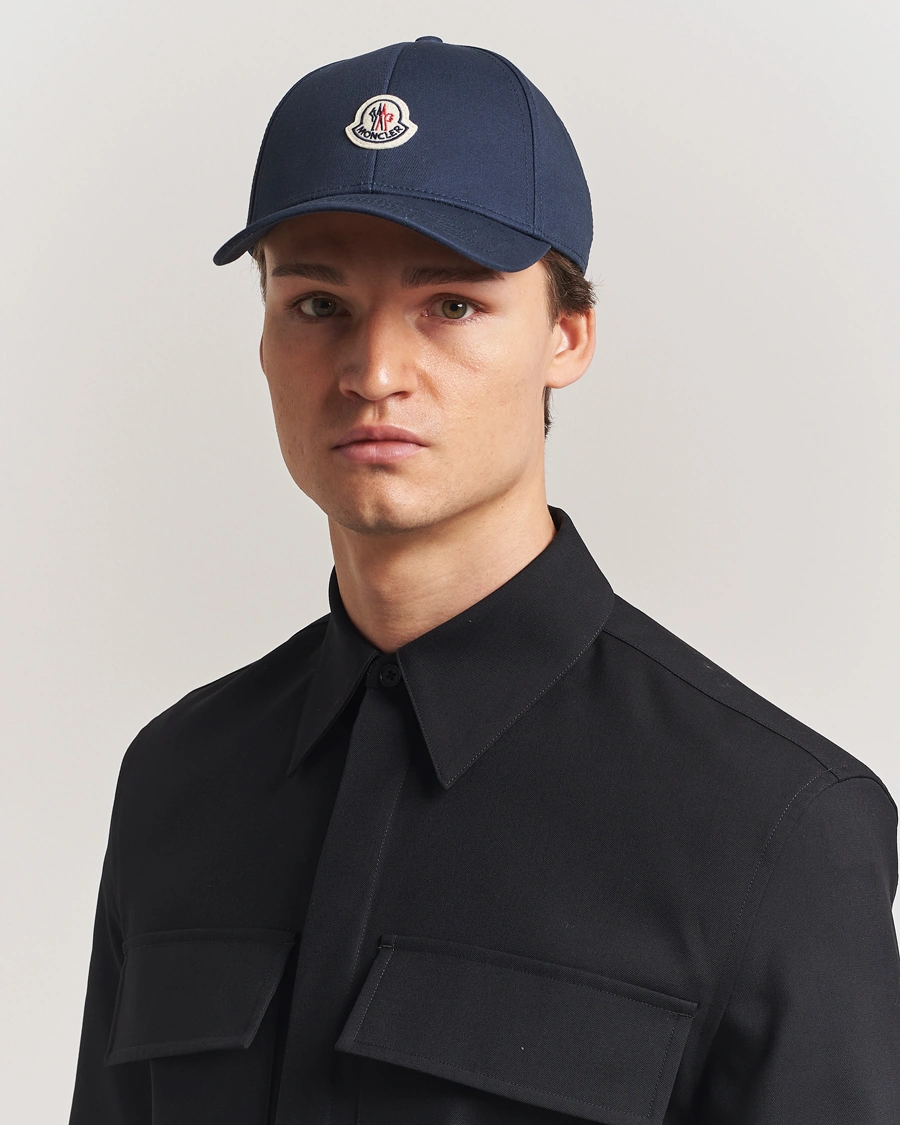 Herre | Hatter og capser | Moncler | Logo Baseball Cap Navy