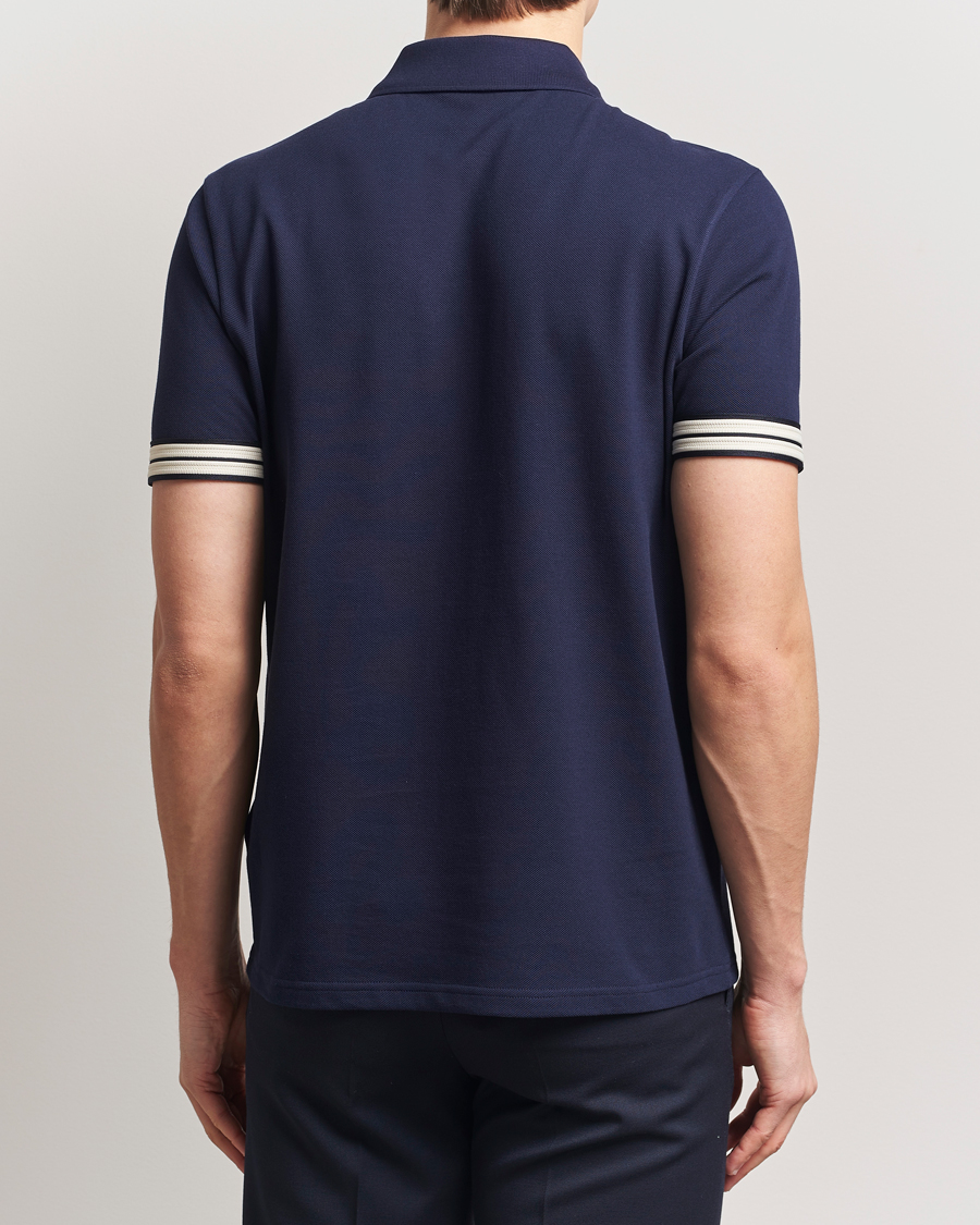 Herre | Pikéer | Moncler | Contrast Rib Polo Navy