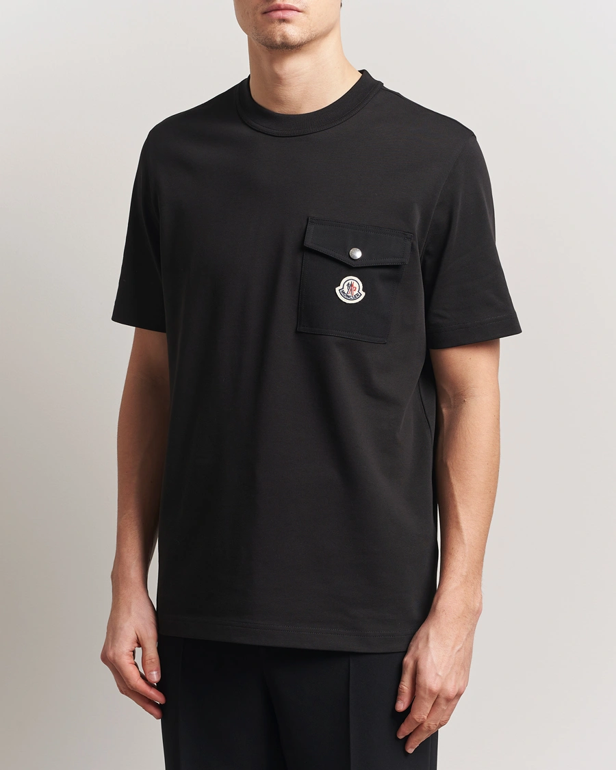 Herre | T-Shirts | Moncler | Chest Pocket T-Shirt Black