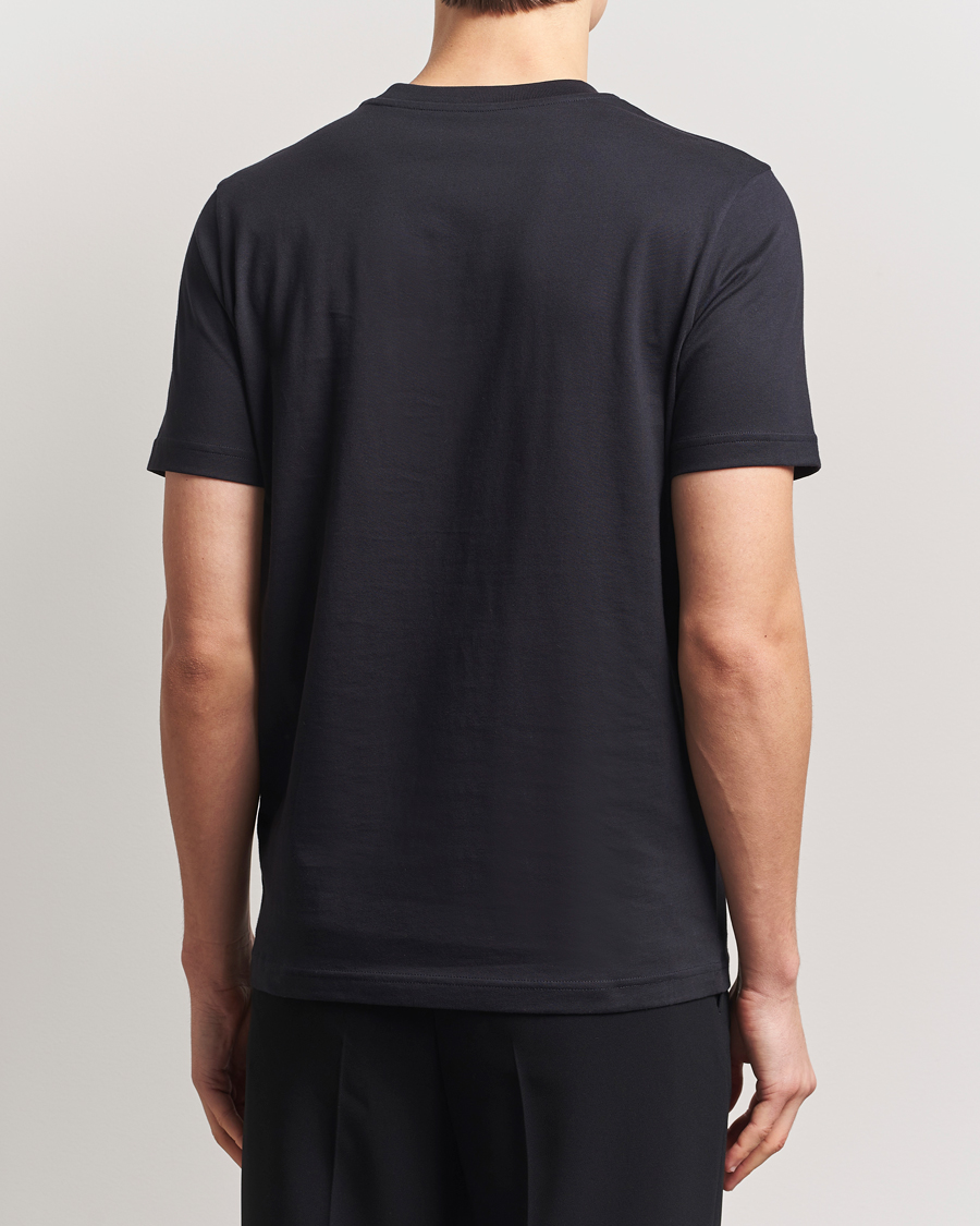 Herre | T-Shirts | Moncler | Embroidered Logo T-Shirt Navy