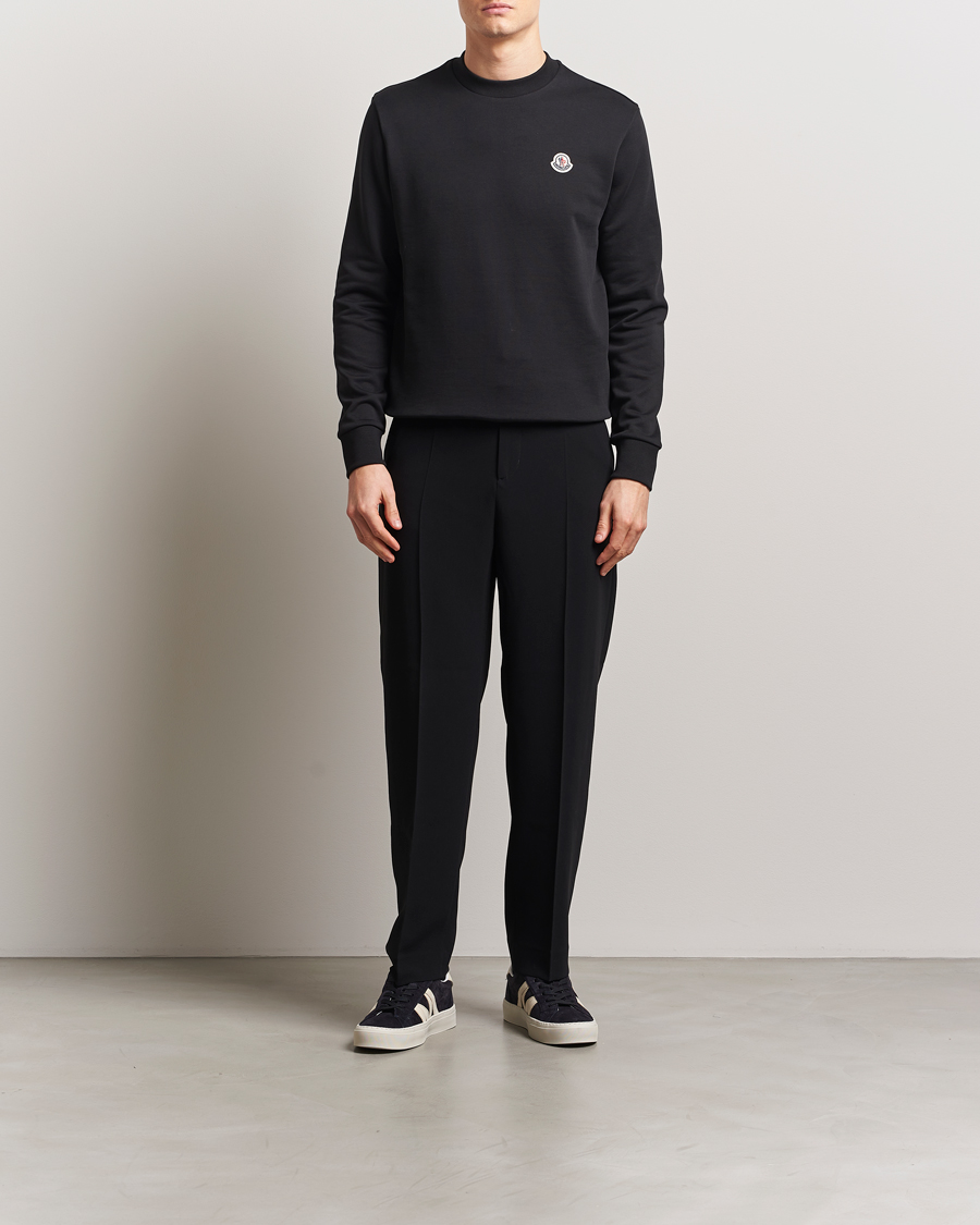 Herre | Gensere | Moncler | Lettering Logo Sweatshirt Black