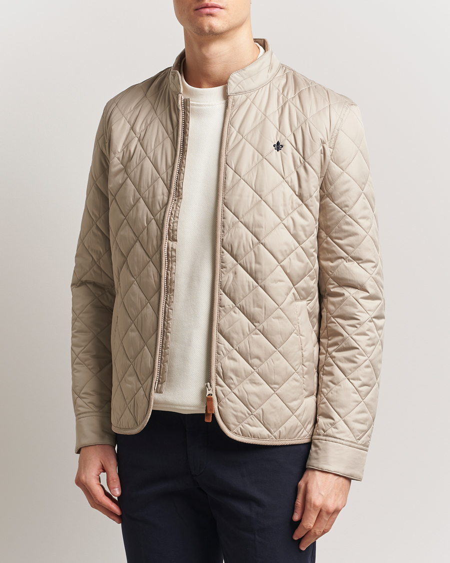 Herre | Jakker | Morris | Teddy Quilted Jacket Beige