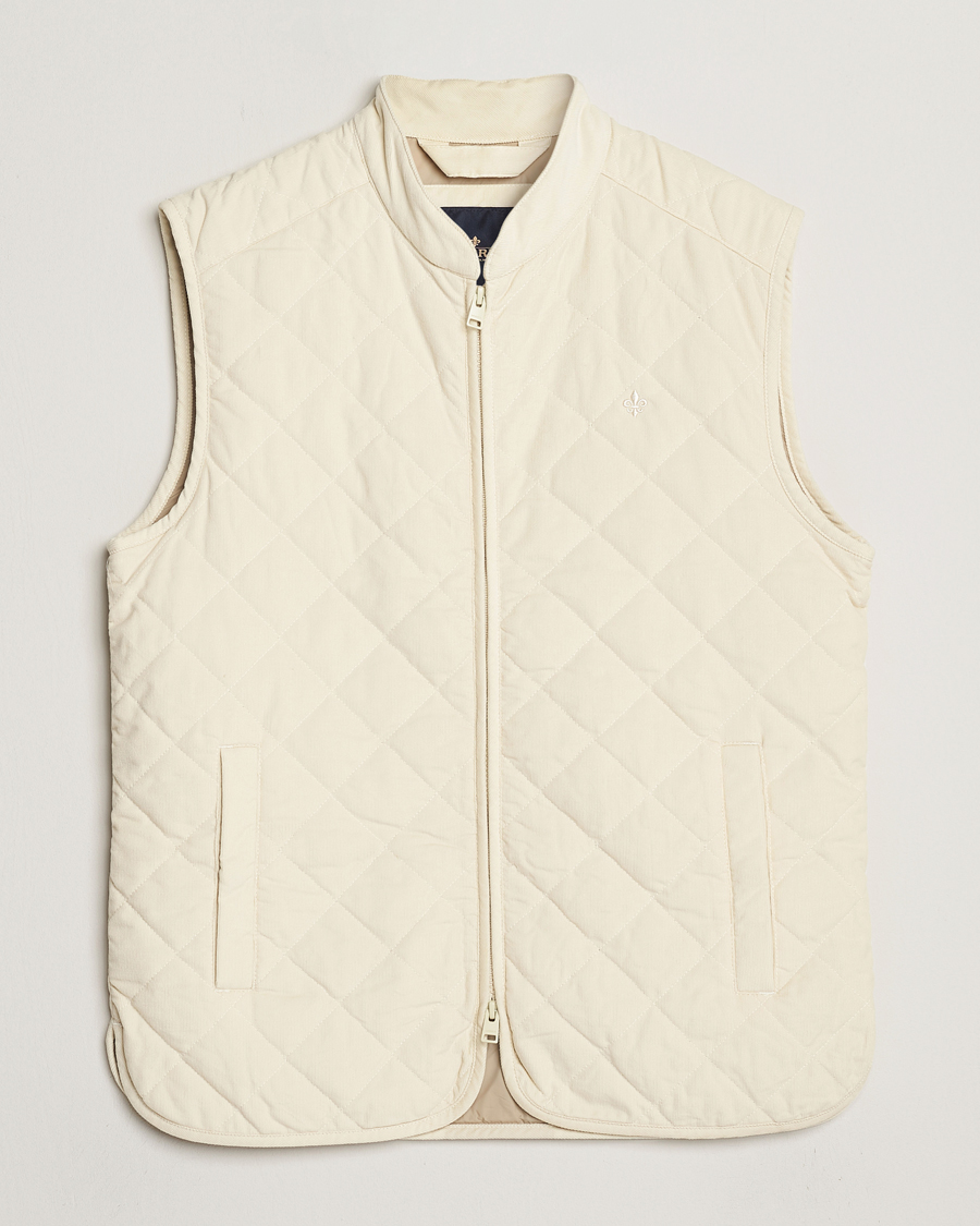 Herre | Jakker | Morris | Teddy Quilted Cord Vest Khaki