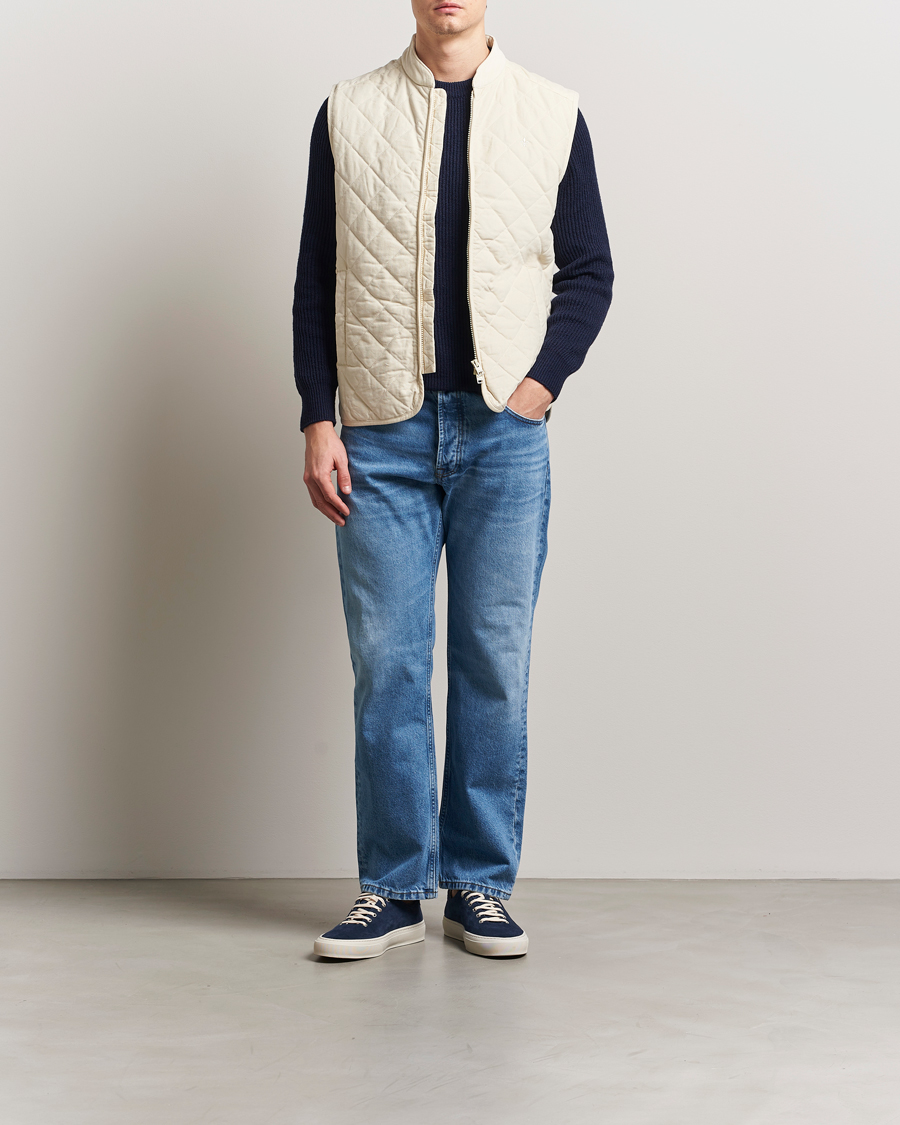 Herre | Jakker | Morris | Teddy Quilted Cord Vest Khaki