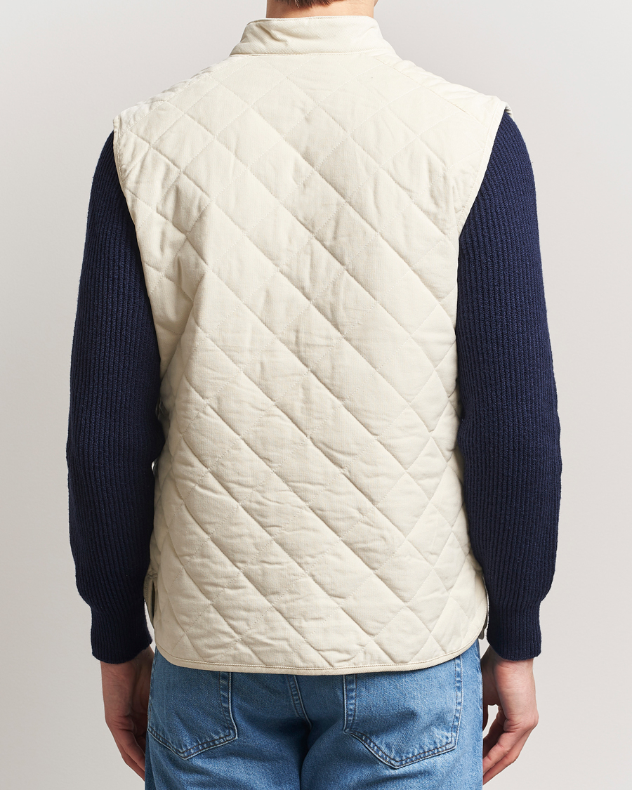 Herre | Jakker | Morris | Teddy Quilted Cord Vest Khaki