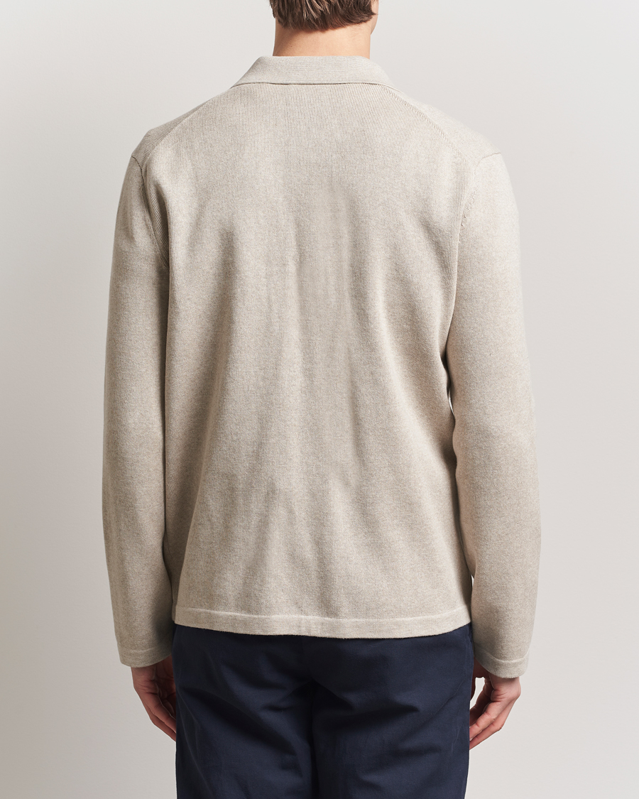 Herre | Skjorter | Morris | Jake Knitted Shirt Jacket Beige