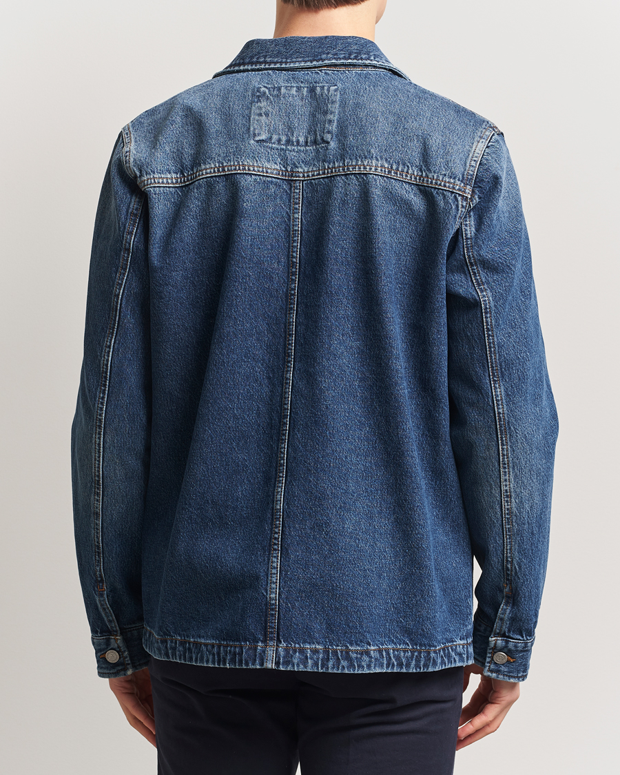 Herre | Skjorter | Morris | Denim Shirt Jacket Blue