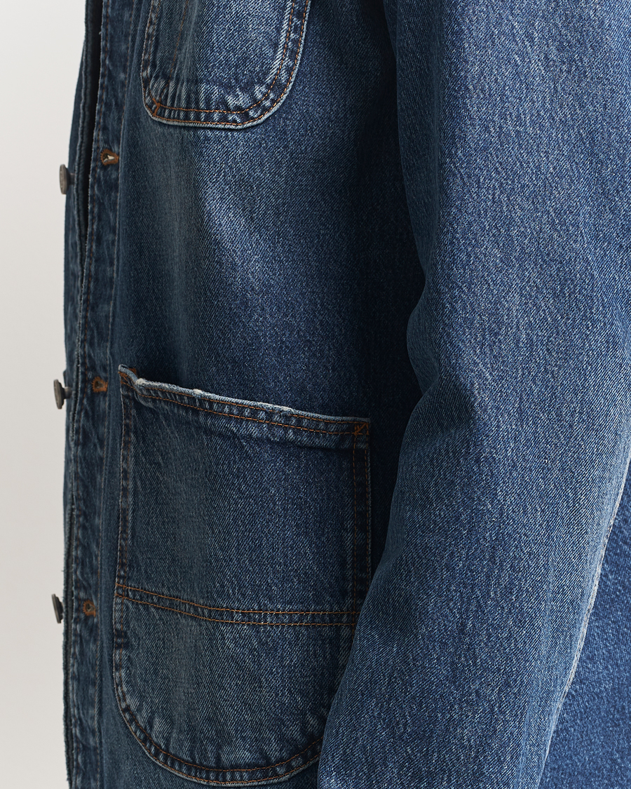Herre | Skjorter | Morris | Denim Shirt Jacket Blue