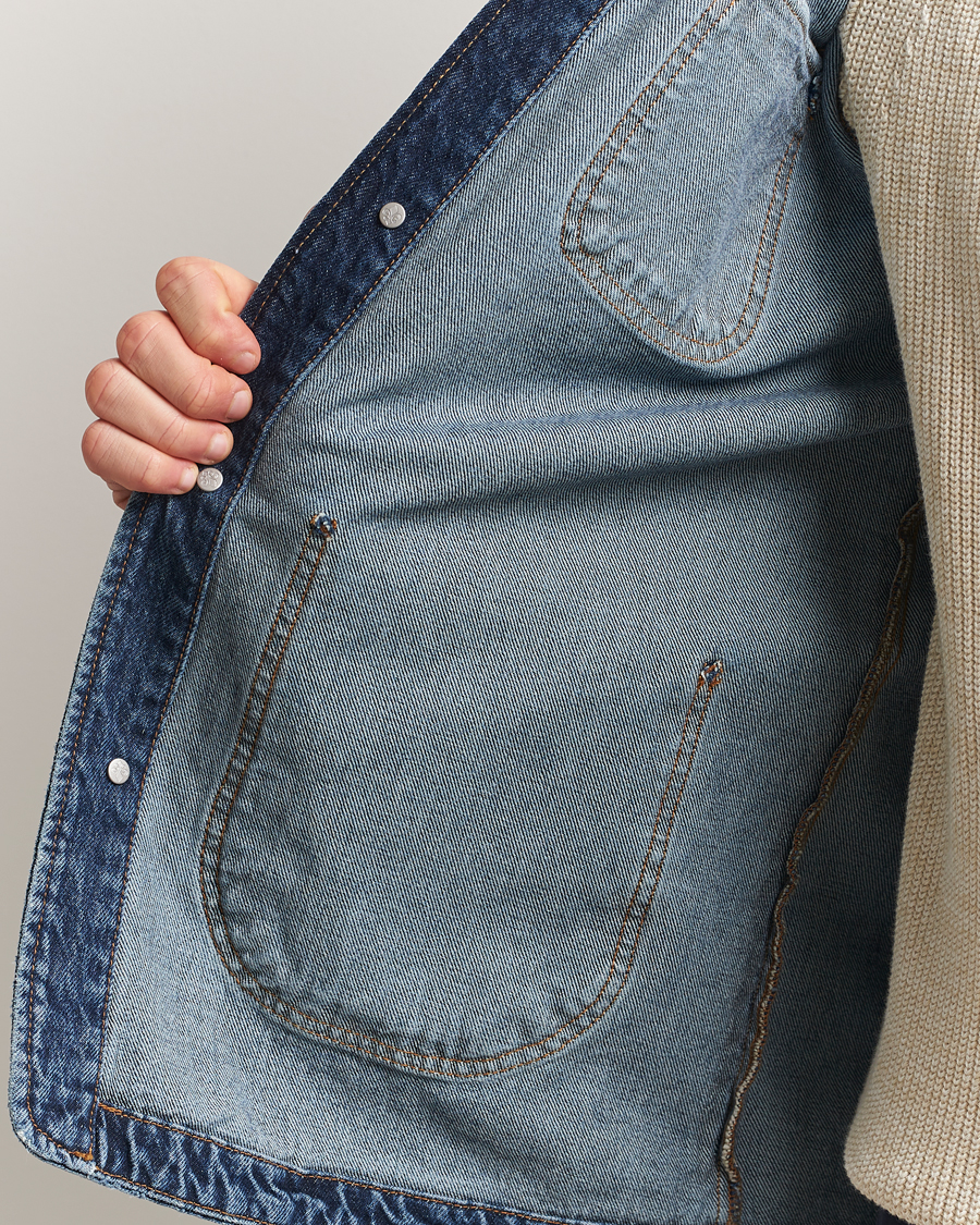 Herre | Skjorter | Morris | Denim Shirt Jacket Blue
