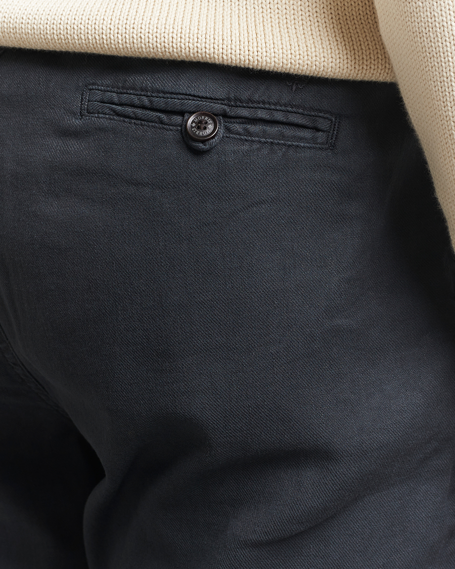 Herre | Bukser | Morris | Fenix Linen/Cotton Trousers Blue