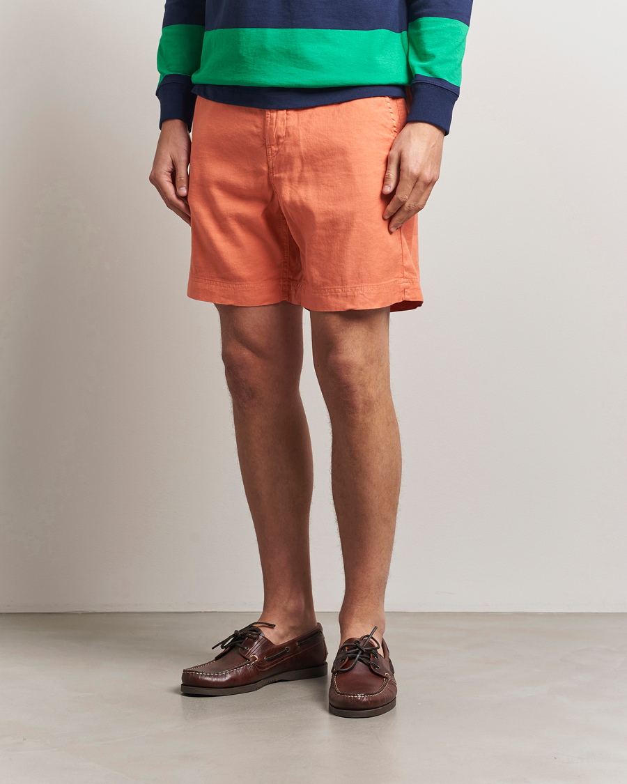 Herre | Shorts | Morris | Fenix Linen/Cotton Shorts Orange
