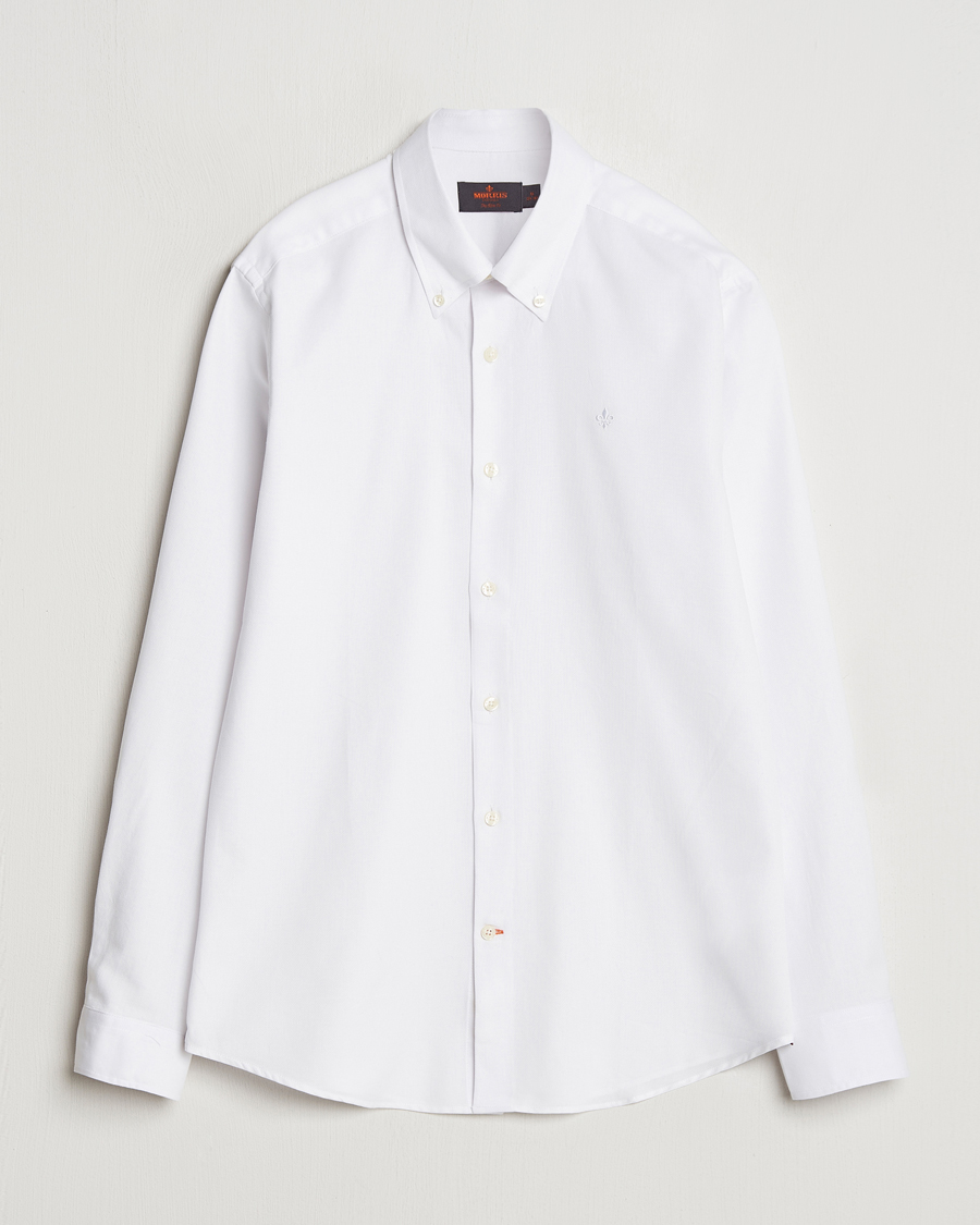Herre | Skjorter | Morris | Slim Fit Structured Shirt White