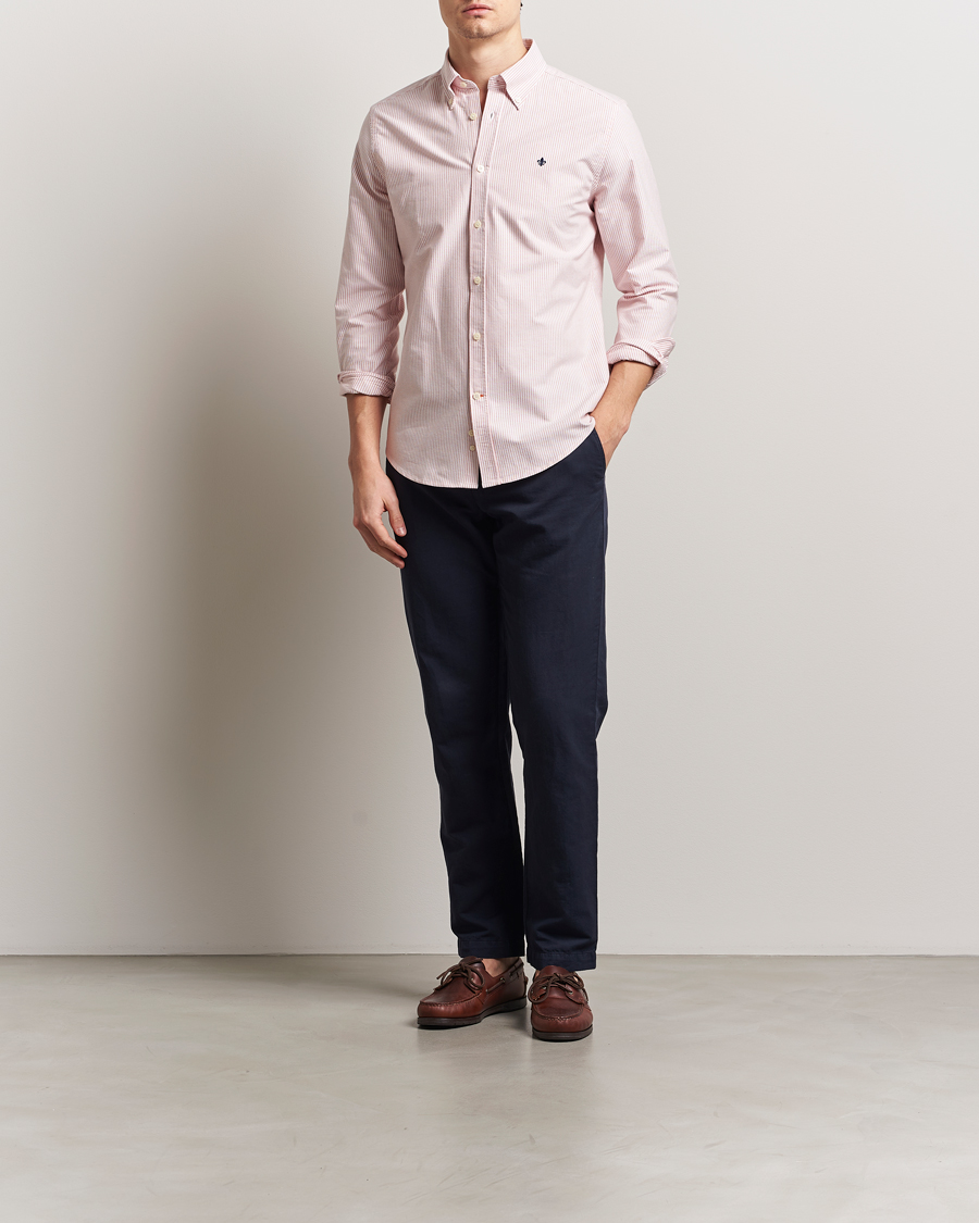 Herre | Skjorter | Morris | Douglas Striped Oxford Orange