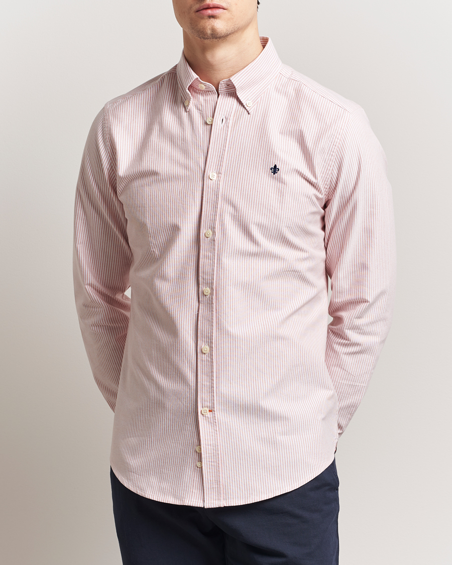 Herre | Skjorter | Morris | Douglas Striped Oxford Orange