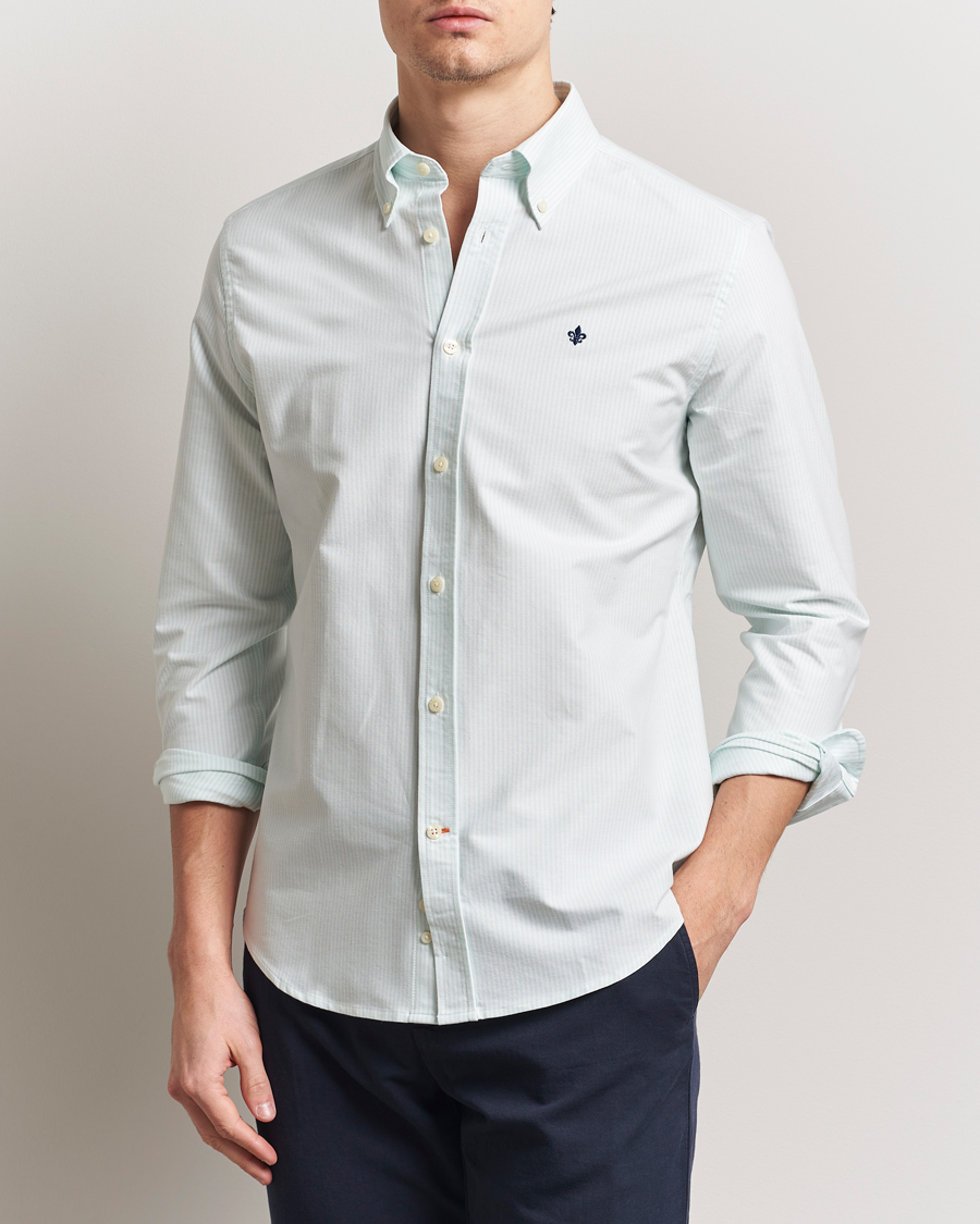 Herre | Skjorter | Morris | Douglas Striped Oxford Green