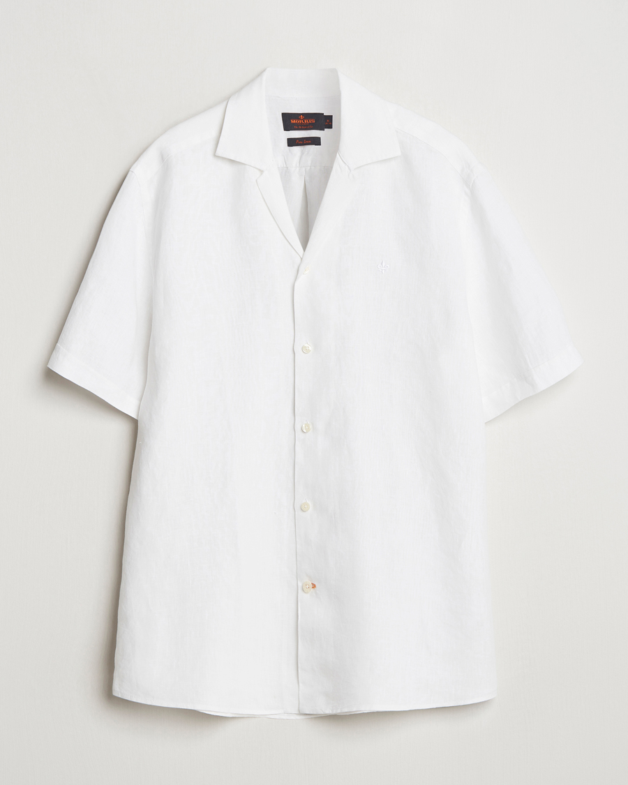 Herre | Skjorter | Morris | Resort Linen Shirt White