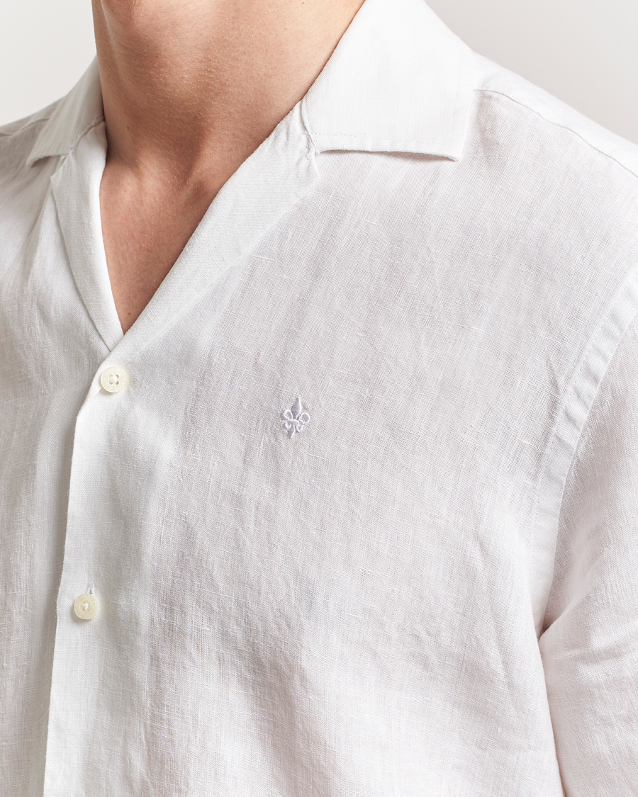 Herre | Skjorter | Morris | Resort Linen Shirt White