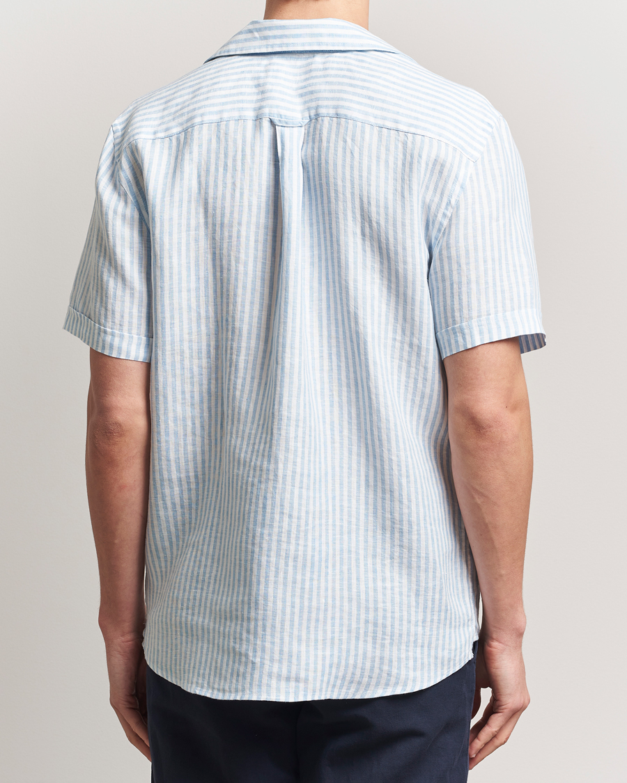 Herre | Skjorter | Morris | Resort Linen Shirt Blue