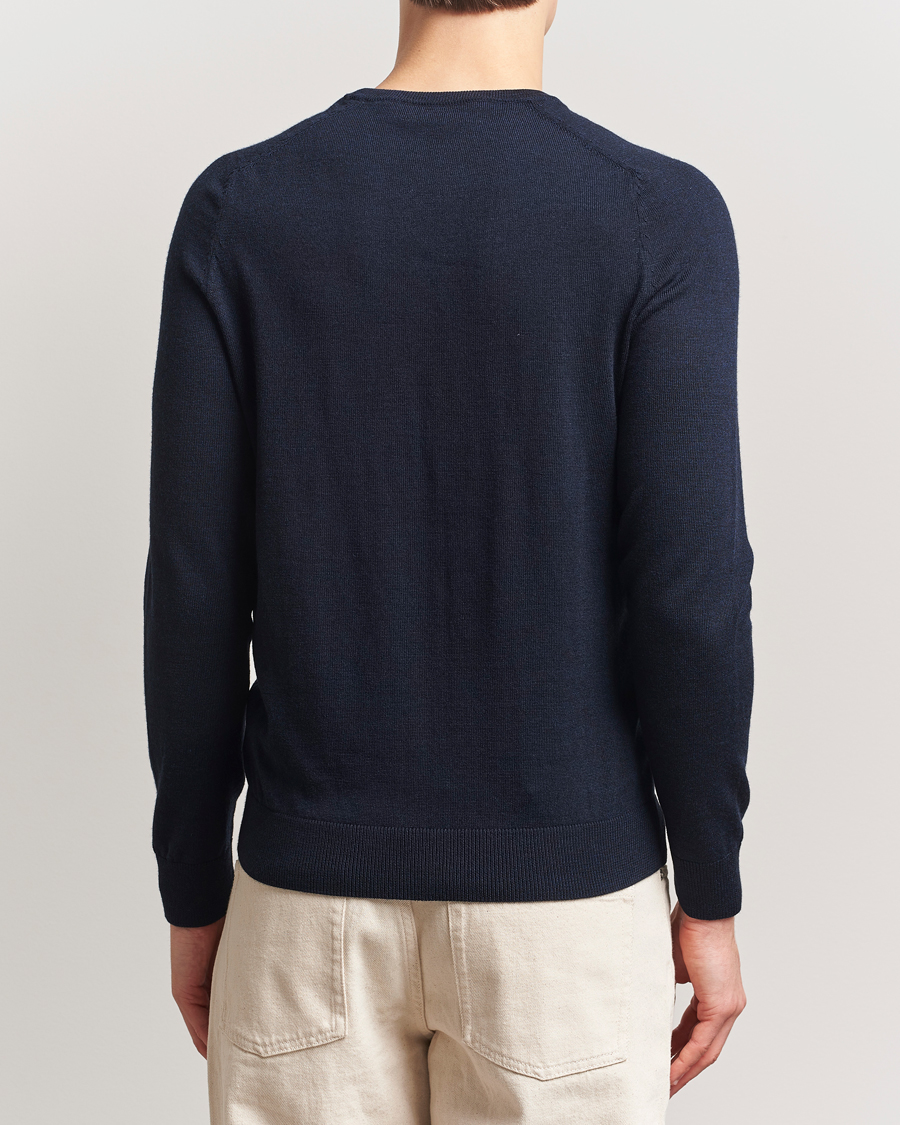 Herre | Gensere | Morris | Merino O-Neck Navy