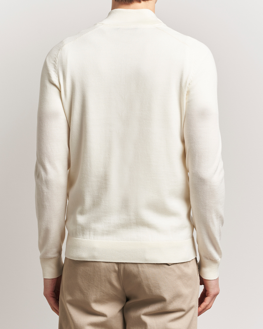 Herre | Gensere | Morris | John Merino Half Zip White