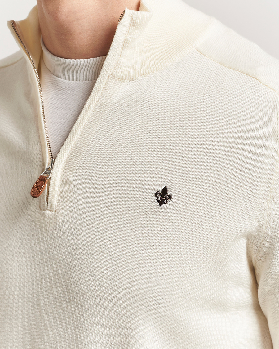 Herre | Gensere | Morris | John Merino Half Zip White