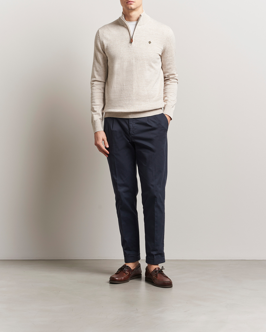 Herre | Gensere | Morris | Randall Half Zip Khaki
