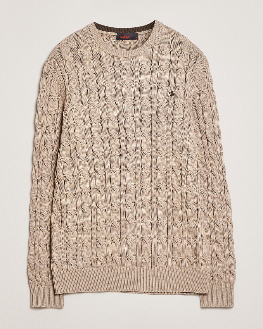Herre | Gensere | Morris | Ethan Cable O-Neck Khaki