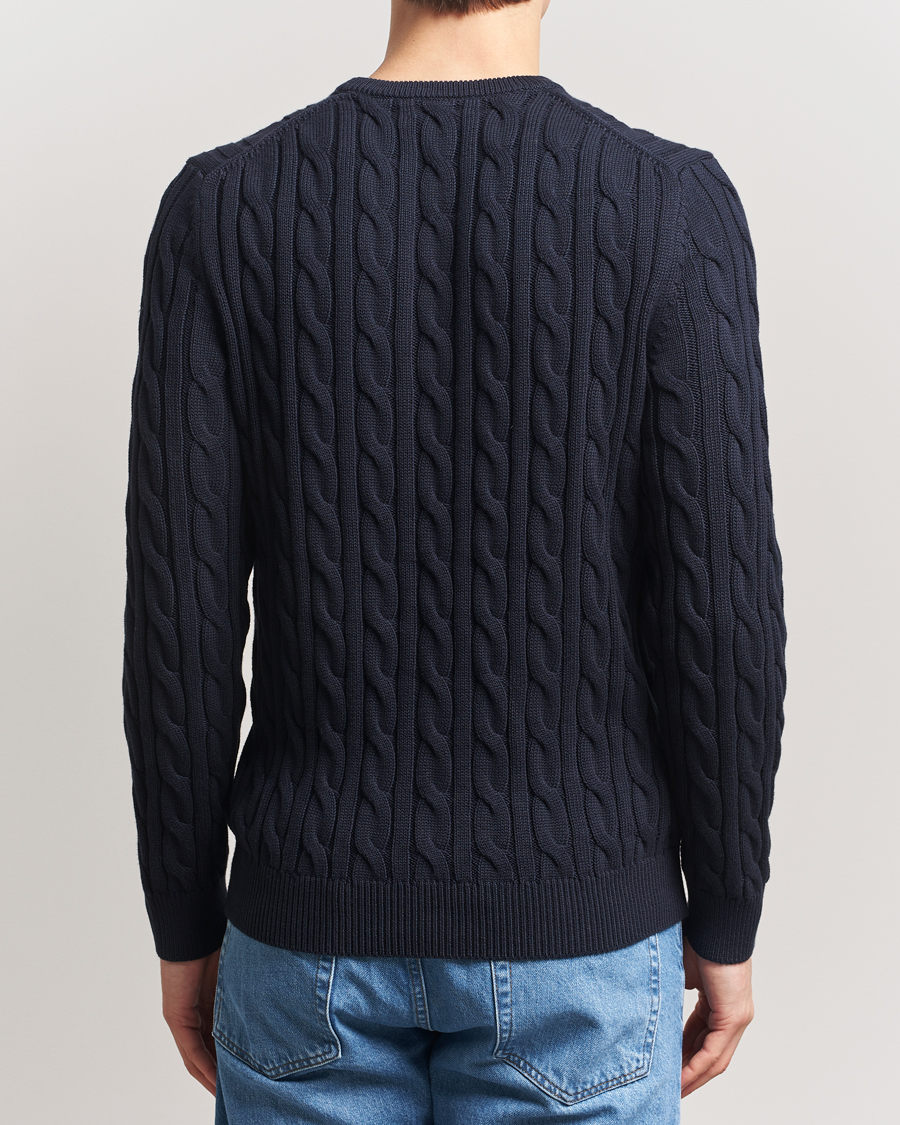 Herre | Gensere | Morris | Ethan Cable O-Neck Old Blue