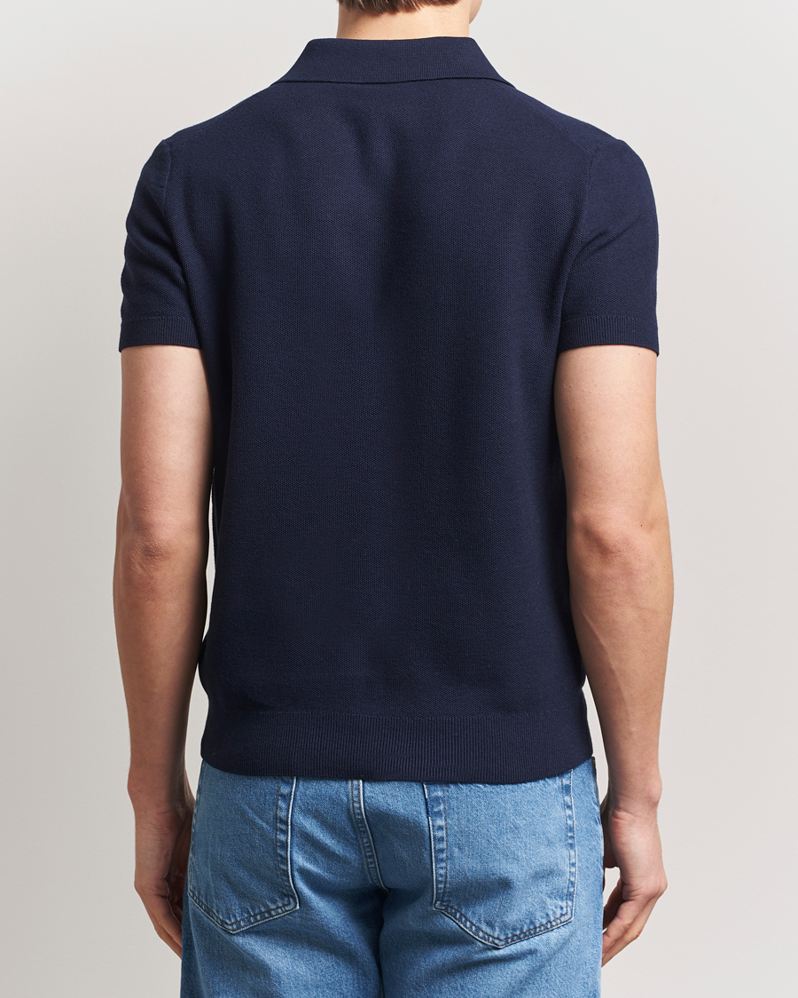Herre | Pikéer | Morris | Walter Knitted Polo Navy