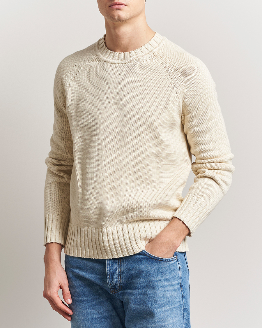 Herre | Gensere | Morris | Brooks Crew O-Neck Off White